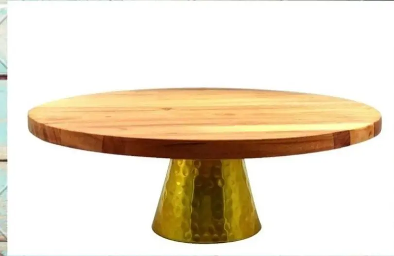 Wooden Cake Stand Base